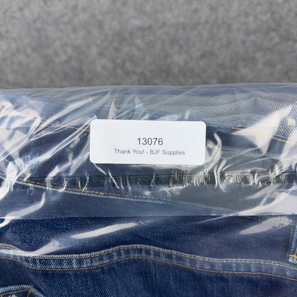 Simon Spurr Jeans Mens 38x32 Blue Selvedge Denim Resin Rinse Straight Leg USA - Picture 15 of 15